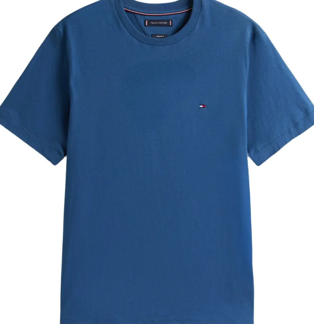 Tommy Hilfiger ESS SEASONAL REG FIT SOLID TEE Aegean sea Sale