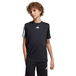 adidas Essentials 3-Stripes T-Shirt Sort Clearance