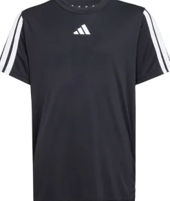 adidas Essentials 3-Stripes T-Shirt Sort Clearance