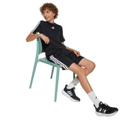 adidas Essentials 3-Stripes T-Shirt Sort Clearance