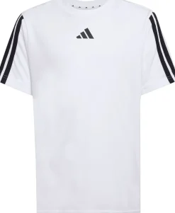 adidas Essentials 3-Stripes T-shirt Hvid Discount