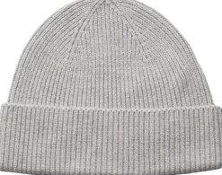 Magasin du Nord Collection Ethan Beanie RWS Cashmere & Uldmix Light grey melange