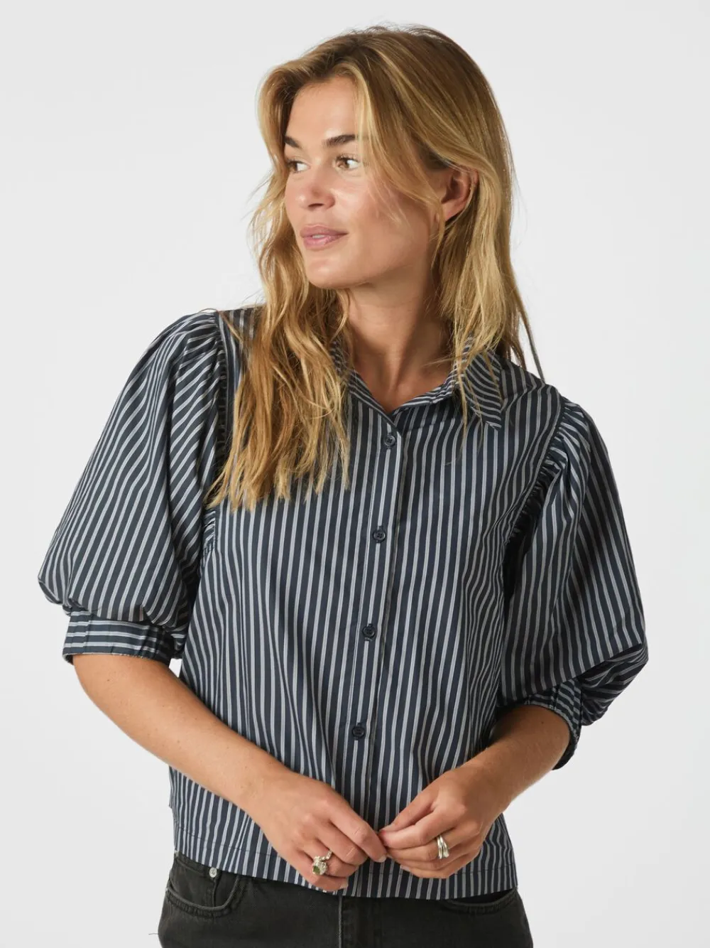 Dame Neo Noir Etta Stripe Shirt
