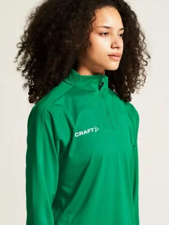 Craft Evolve 2. 0 Half Zip Trænings Trøje Gr&oslash;n Clearance