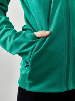 Craft Evolve Full Zip Hættetrje Gr&oslash;n Sale