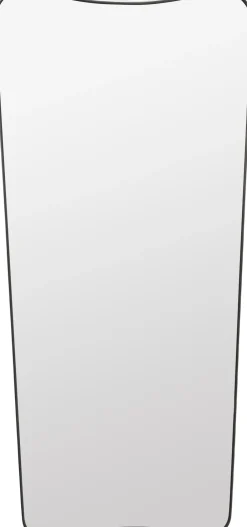 Gubi F.A. 33 Wall Mirror, 70x146 Black Brass