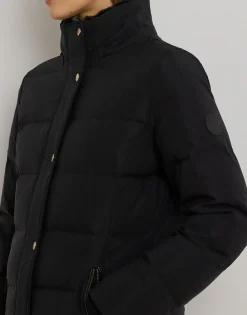 Dame Lauren Ralph Lauren Faux-Fur-Trim Hooded Down Coat