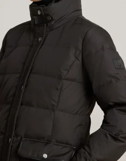 Dame Lauren Ralph Lauren Faux-Fur-Trim Quilted Down Maxicoat