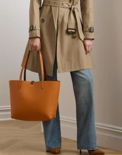 Faux-Leather Reversible Tote>Lauren Ralph Lauren Outlet