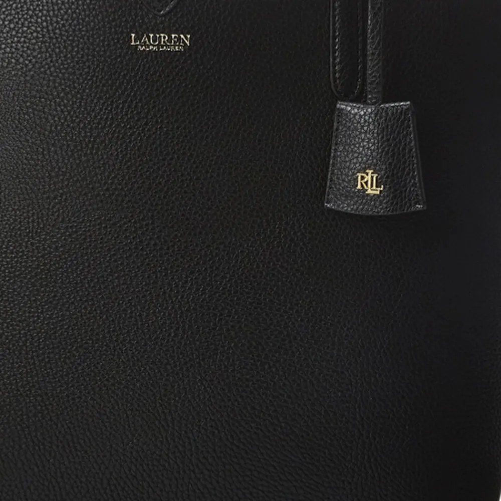 Lauren Ralph Lauren Faux-Leather Reversible Tote Black/taupe Discount