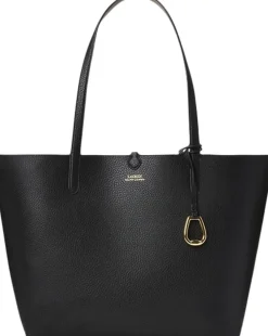 Lauren Ralph Lauren Faux-Leather Reversible Tote Black/taupe Discount