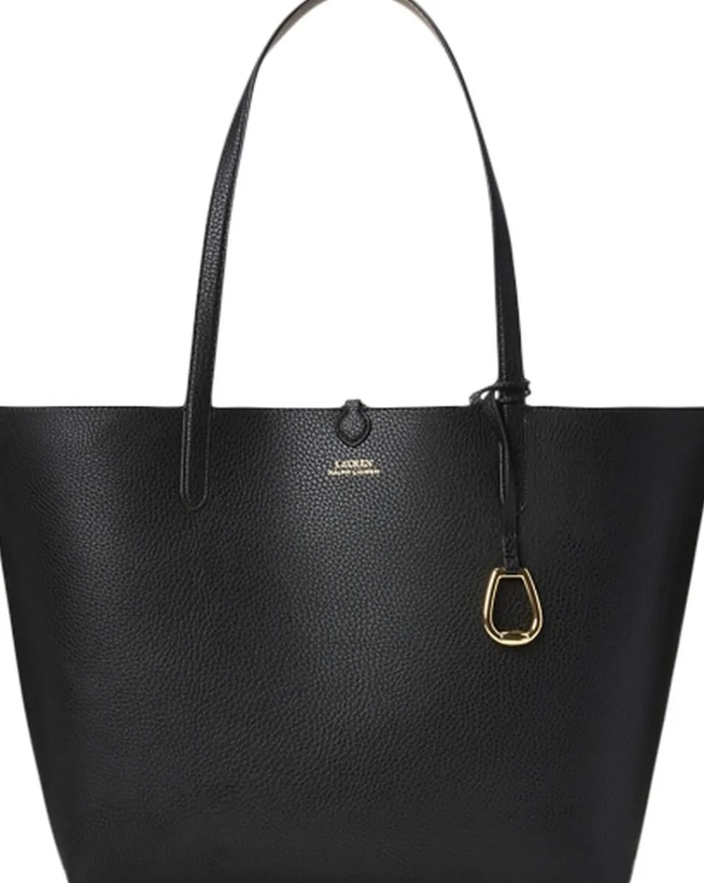 Lauren Ralph Lauren Faux-Leather Reversible Tote Black/taupe Discount