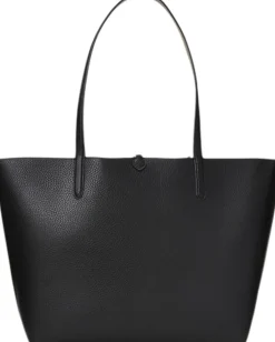 Lauren Ralph Lauren Faux-Leather Reversible Tote Black/taupe Discount