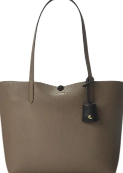 Lauren Ralph Lauren Faux-Leather Reversible Tote Black/taupe Discount