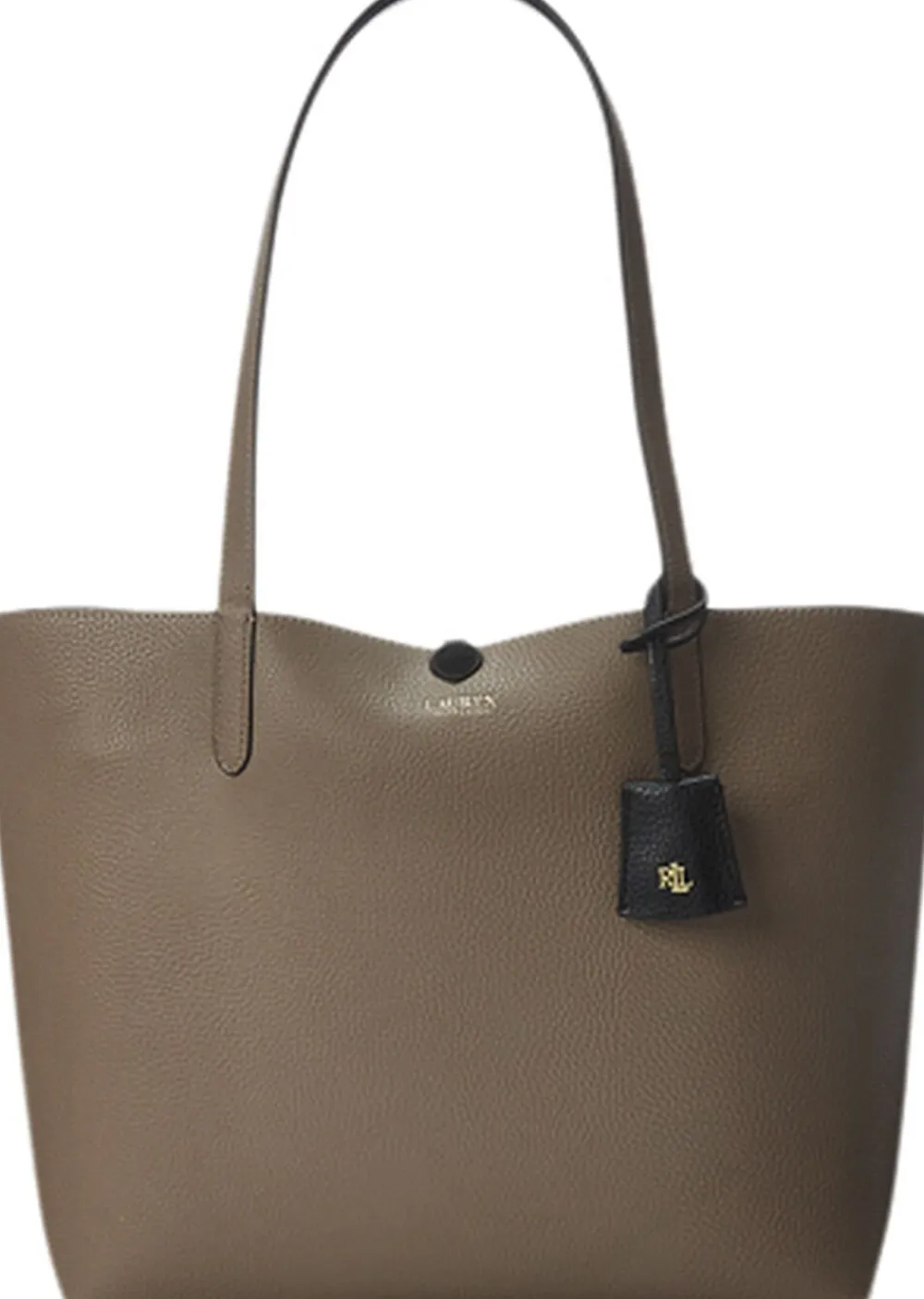 Lauren Ralph Lauren Faux-Leather Reversible Tote Black/taupe Discount