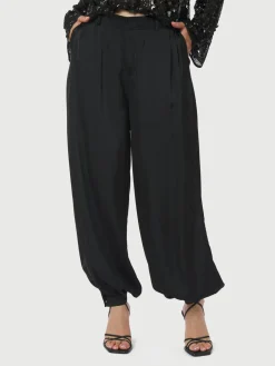 Fayla Drapy Satin Balloon Pants>Neo Noir Discount