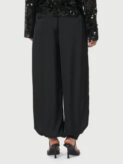 Fayla Drapy Satin Balloon Pants>Neo Noir Discount