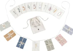 Sebra Fødselsdags ranke, gaver, tal 0-9, økologisk bomuld Sale