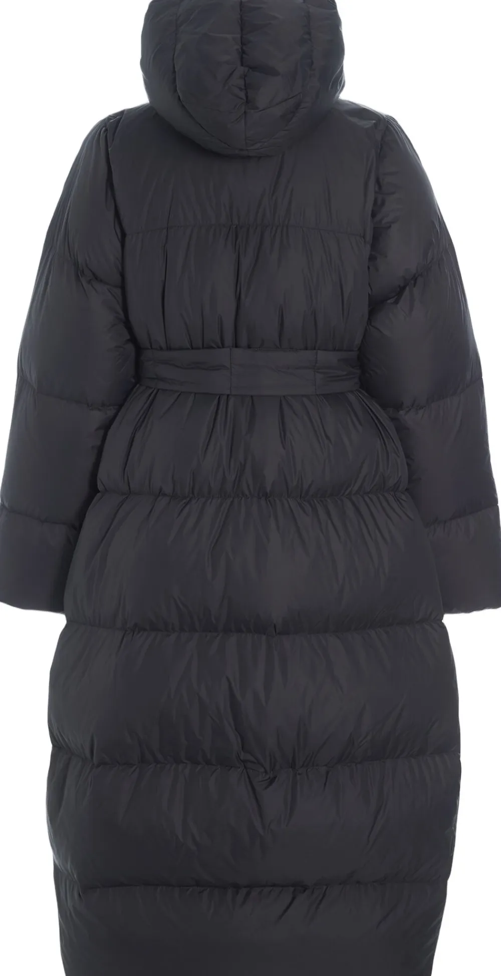 Dame Bitte Kai Rand Feather down dunjakke med bælte