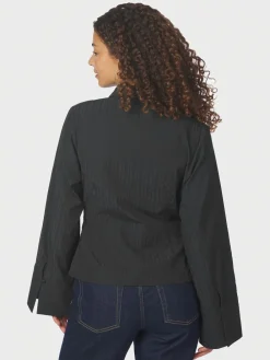 Neo Noir Fenli Tone Stripe Shirt Black Online