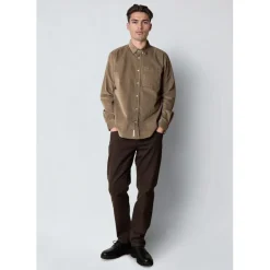 Clean Cut Copenhagen Ferris corduroy shirt Brindle beige New