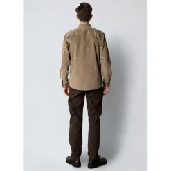 Clean Cut Copenhagen Ferris corduroy shirt Brindle beige New