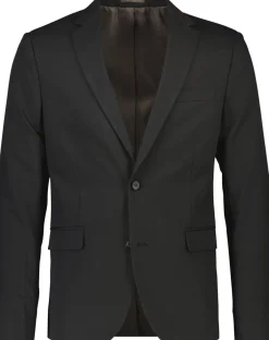 Lindbergh Fine twill stretch suit Sort Hot