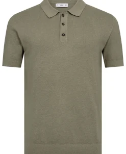 MANGO Fine-knit cotton polo shirt