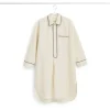 Fineline Long Nightshirt-M/L-Ivory>Hay Outlet