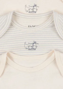 Børn Fanga Fontana FIO STRIPE 3 PACK LS BODY OCS