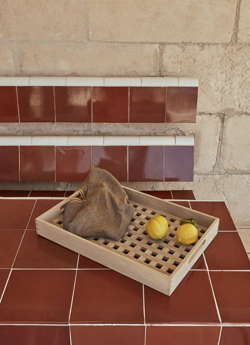 Skagerak Fionia Tray 52x36, Oak, 100%