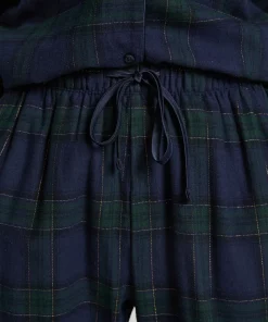 Hunkemöller Flannel Pyjama Pants Blue Discount