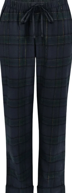 Hunkemöller Flannel Pyjama Pants Blue Discount