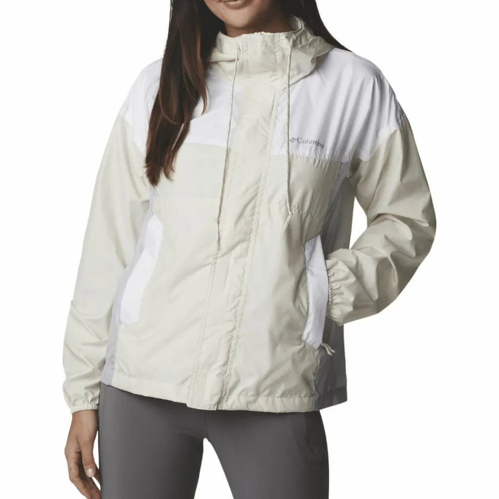 Columbia Flash Challenger Windbreaker jakke Chalk, white, cirrus grey Online
