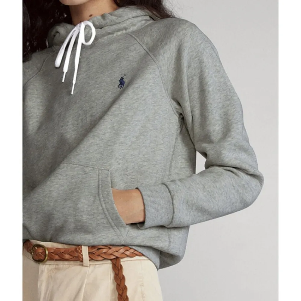 Polo Ralph Lauren Fleece Pullover Hoodie Grå Outlet