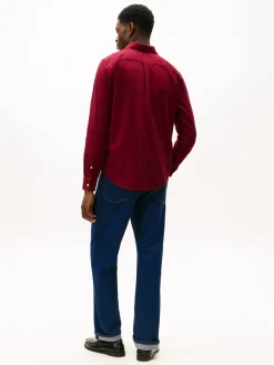 Tommy Hilfiger FLEX FLANNEL SOLID RF SHIRT Deep rouge Online