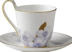 Flora 27 cl. højhankskop med underkop - Rhododendron>Royal Copenhagen Hot