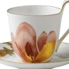 Royal Copenhagen Flora 27 cl. højhankskop med underkop - Magnolia Outlet
