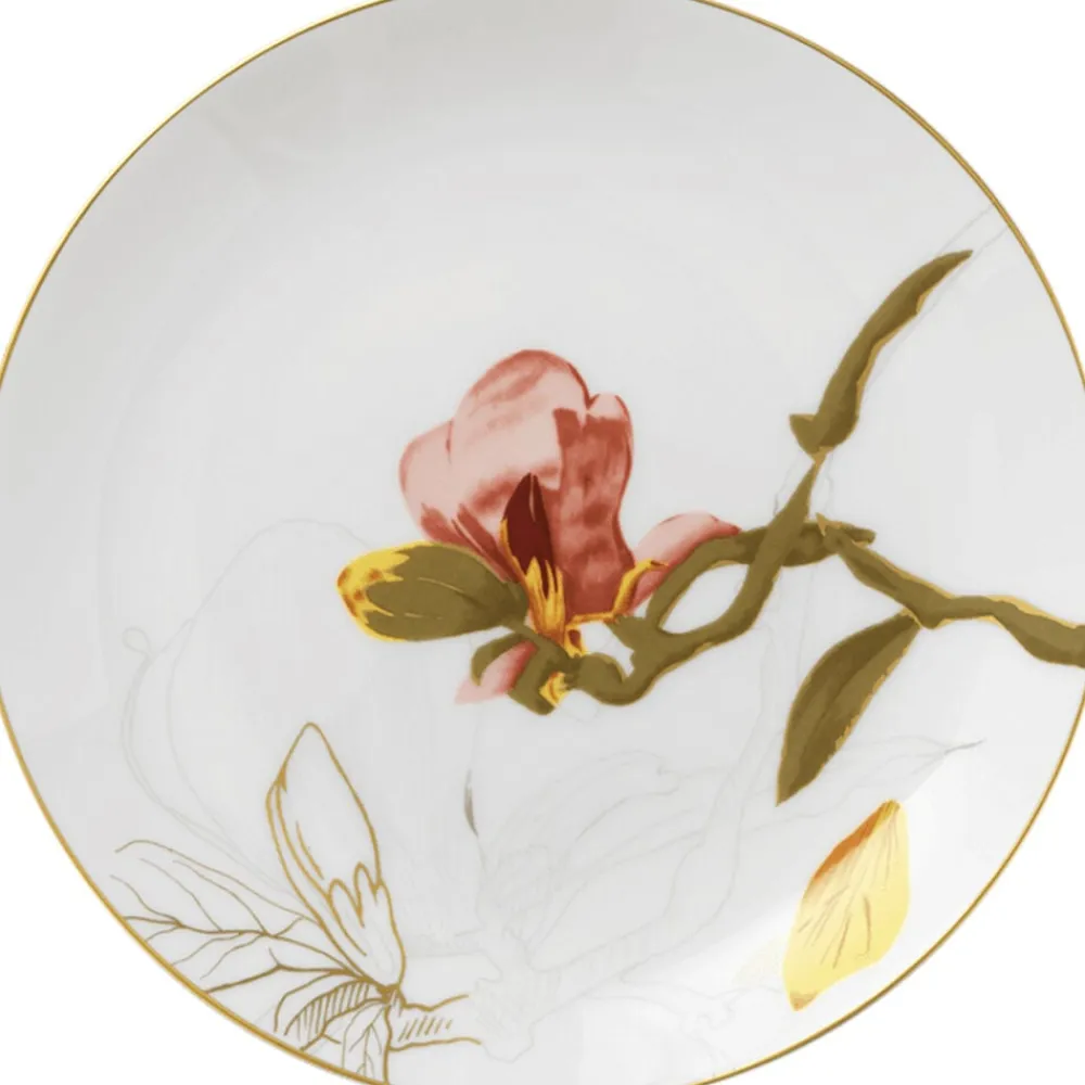 Royal Copenhagen Flora 22 cm. tallerken - Magnolia
