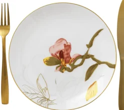 Royal Copenhagen Flora 22 cm. tallerken - Magnolia