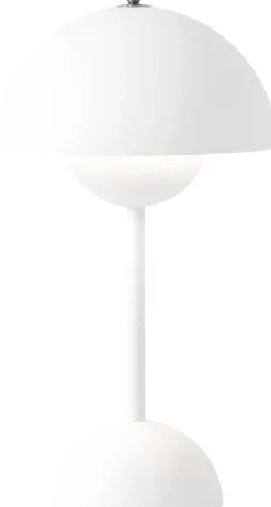 &Tradition Flowerpot Portable Lamp VP9, Magnetic Charger Matt white Online
