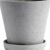 Flowerpot with Saucer-Large-Grey>Hay Best
