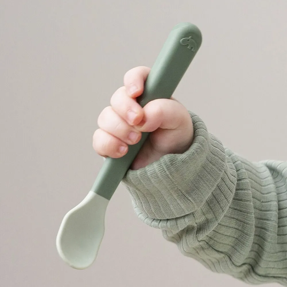 Foodie easy-grip babyske 3-pak Grøn>Done by Deer Online
