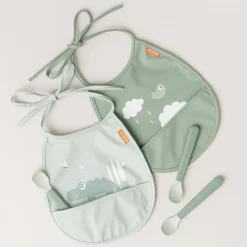Foodie easy-grip babyske 3-pak Grøn><noscript><img width=