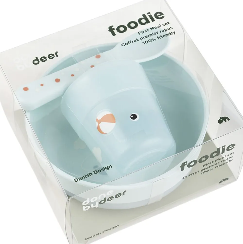 Done by Deer Foodie første spisesæt Playground Blå Hot