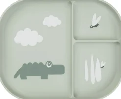 Børn Done by Deer Foodie inddelt tallerken Croco Grøn