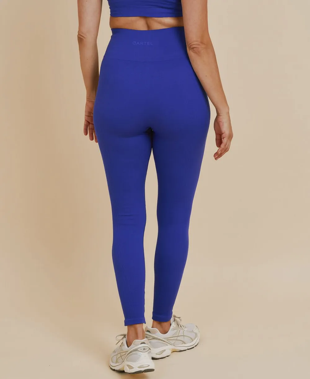 Cartel Copenhagen Form Seamless leggings - Cartel Blue Blå Clearance
