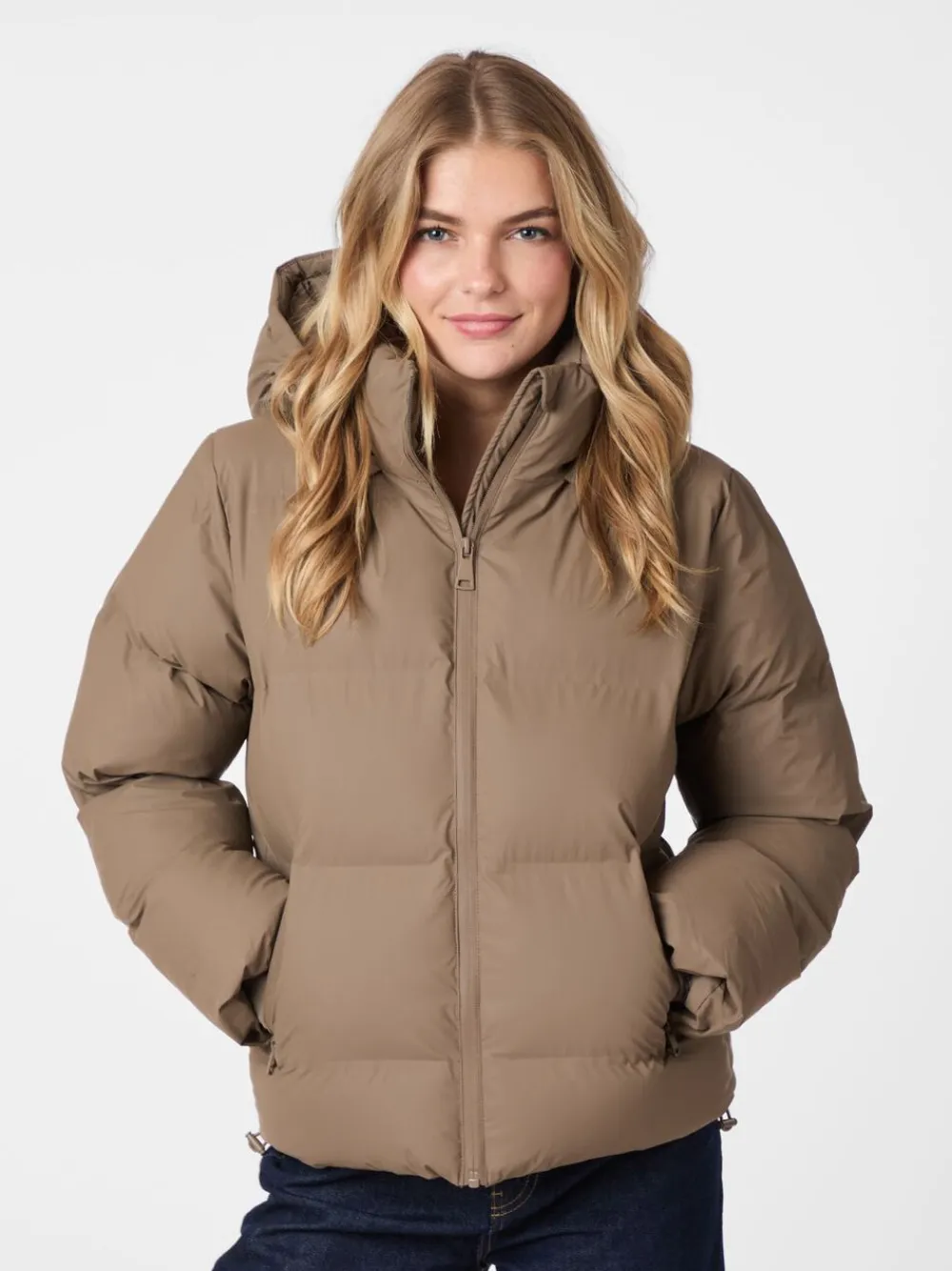 Neo Noir Fox C Water Repellent Puffer Jacket Dark taupe Clearance