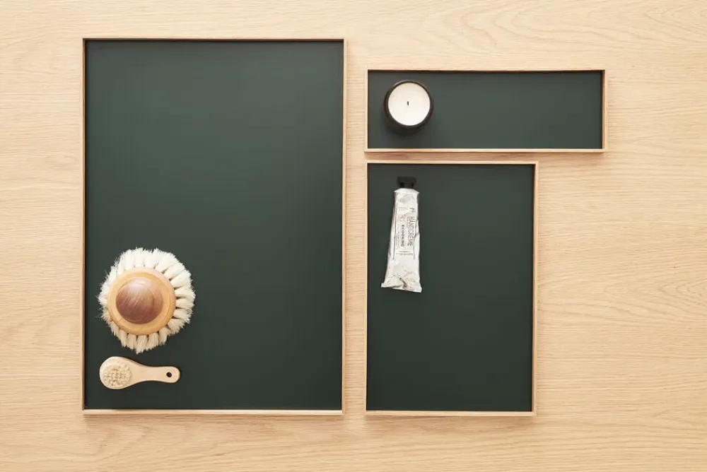 GEJST Frame tray large oak/green