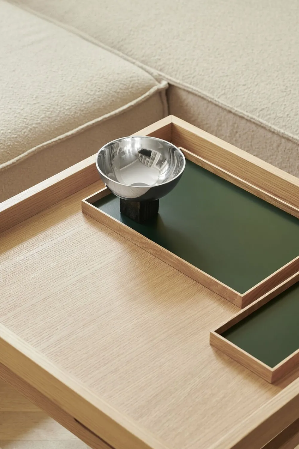 GEJST Frame tray small oak/green